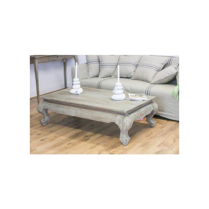 American Oak Grey Wash Coffee Table Sustainable Furniture